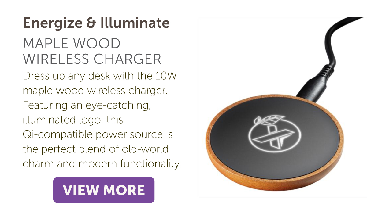 Maple Wood Wireless Charger