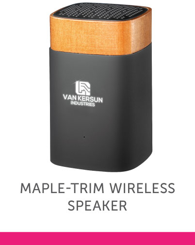 Maple-Trim Wireless Speaker